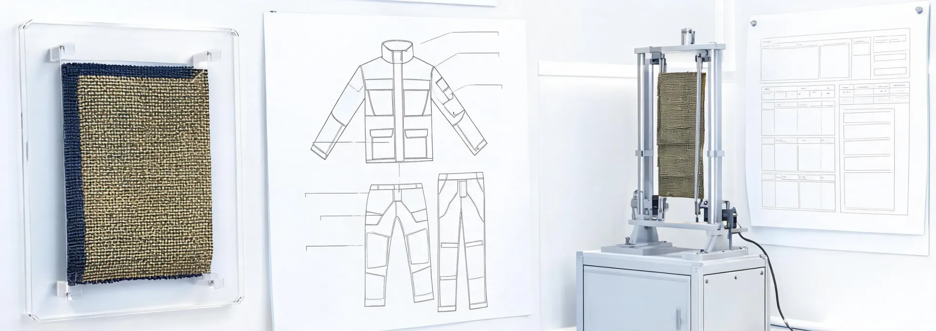 Protective apparel textile testing context
